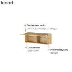 SZAFKA WISZĄCA UCHYLNA BC-29 DO PÓŁKOTAPCZANU DĄB ARTISAN BED CONCEPT Lenart