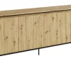 Szeroka komoda z lamelami Lenart Trend TR-04 dąb artisan