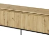 Szeroka szafka RTV z lamelami Lenart Trend TR-06 dąb artisan
