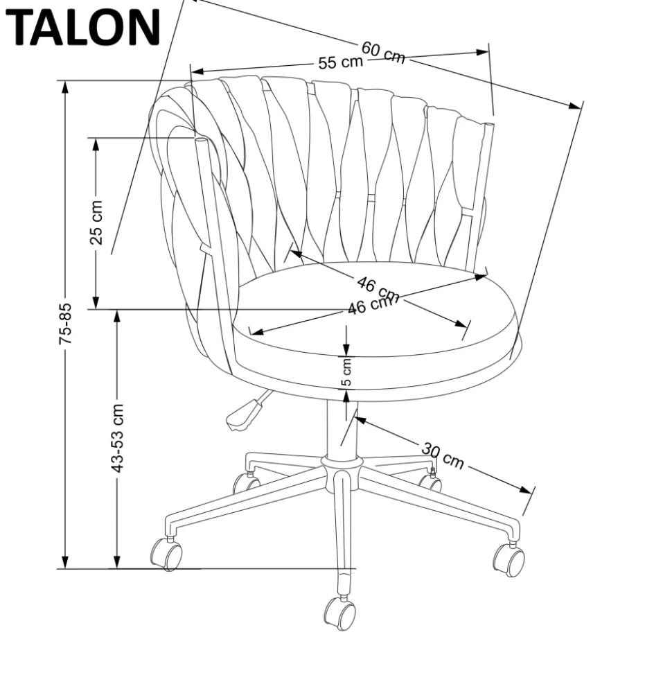 TALON fotel gabinetowy jasny beżowy (1p=1szt)1 sztuka
