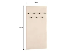 Tapicerowany panel z wieszakami 7W Sophie 20