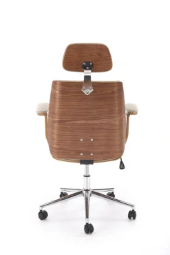 TIMBER fotel gabinetowy orzechowy/beżowy1 sztuka