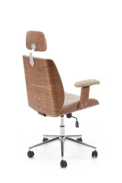 TIMBER fotel gabinetowy orzechowy/beżowy1 sztuka