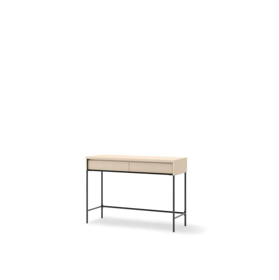 Toaletka do sypialni Lenart TREND TS-09 Beż piaskowy + czarny