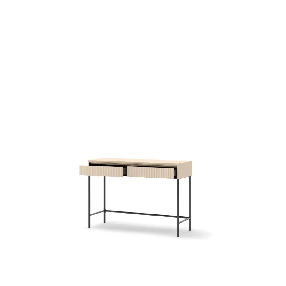 Toaletka do sypialni Lenart TREND TS-09 Beż piaskowy + czarny