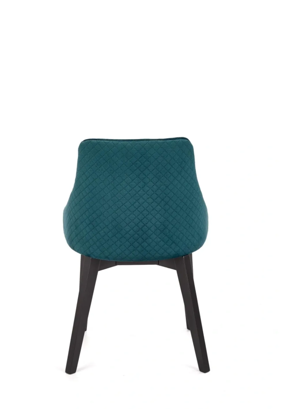 TOLEDO 3 krzesło czarny / tap. velvet pikowany Karo 4 - MONOLITH 37 (ciemny zielony) (1p=1szt)1 sztuka