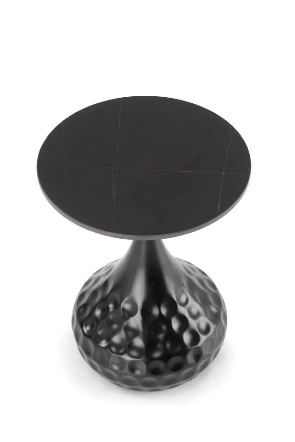 VERDE ława czarny marmur / czarny (2p=1szt)1 sztuka