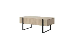 VERICA ŁAWA 120 2SZ - dąb biszkoptowy / czarne nogi