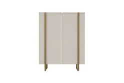 VERICA KOMODA 120 2D - cashmere / złote nogi
