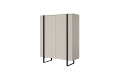 VERICA KOMODA 120 2D - cashmere / czarne nogi