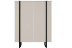 VERICA KOMODA 120 2D - cashmere / czarne nogi