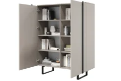 VERICA KOMODA 120 2D - cashmere / czarne nogi