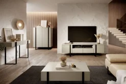 VERICA KOMODA 120 2D - cashmere / czarne nogi