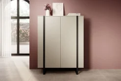VERICA KOMODA 120 2D - cashmere / czarne nogi