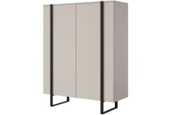 VERICA KOMODA 120 2D - cashmere / czarne nogi