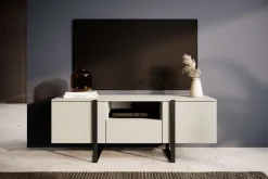 VERICA RTV 150 2D1SZ - cashmere / czarne nogi