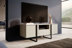 VERICA RTV 150 2D1SZ - cashmere / czarne nogi