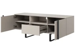 VERICA RTV 150 2D1SZ - cashmere / czarne nogi