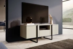 VERICA RTV 150 2D1SZ - cashmere / czarne nogi