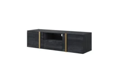 VERICA RTV 150 2D1SZ - charcoal flow / złote uchwyty / wisząca