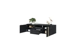 VERICA RTV 150 2D1SZ - charcoal flow / złote uchwyty / wisząca
