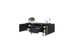 VERICA RTV 150 2D1SZ - charcoal flow / złote nogi