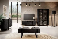 VERICA RTV 150 2D1SZ - charcoal flow / czarne uchwyty / wisząca