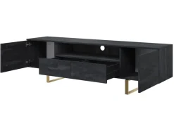 VERICA RTV 200 2D2SZ - charcoal flow / złote nogi