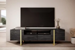 VERICA RTV 200 2D2SZ - charcoal flow / złote nogi