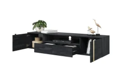 VERICA RTV 200 2D2SZ - charcoal flow / złote uchwyty / wisząca