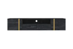 VERICA RTV 200 2D2SZ - charcoal flow / złote uchwyty / wisząca