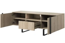 VERICA RTV 150 2D1SZ - dąb biszkoptowy / czarne nogi