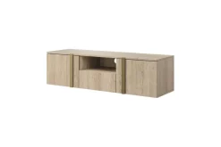 VERICA RTV 150 2D1SZ - dąb biszkoptowy / złote uchwyty / wisząca