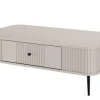 VESPER ŁAWA 103 1SZ - cashmere mdf / cashmere / czarne nogi