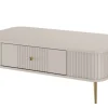 VESPER ŁAWA 103 1SZ - cashmere mdf / cashmere / złote nogi
