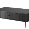 VESPER ŁAWA 103 1SZ - czarny mdf / czarny mdf / czarne nogi