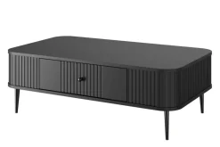 VESPER ŁAWA 103 1SZ - czarny mdf / czarny mdf / czarne nogi