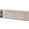 VESPER RTV 187 3D - cashmere mdf / cashmere / czarne uchwyty / wisząca
