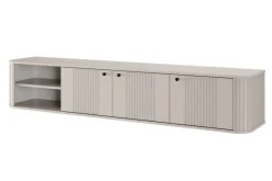 VESPER RTV 187 3D - cashmere mdf / cashmere / czarne uchwyty / wisząca
