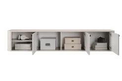 VESPER RTV 187 3D - cashmere mdf / cashmere / czarne uchwyty / wisząca