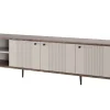 VESPER RTV 187 3D - cashmere mdf / orzech / czarne nogi