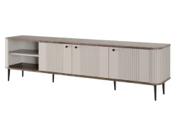 VESPER RTV 187 3D - cashmere mdf / orzech / czarne nogi
