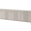 VESPER RTV 187 4D - cashmere mdf / cashmere / złote uchwyty / nogi kule