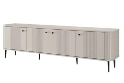 VESPER RTV 187 4D - cashmere mdf / cashmere / czarne nogi
