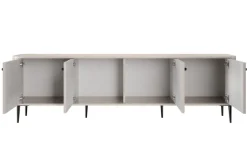 VESPER RTV 187 4D - cashmere mdf / cashmere / czarne nogi