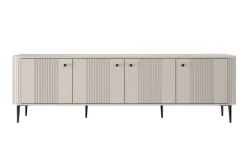 VESPER RTV 187 4D - cashmere mdf / cashmere / czarne nogi