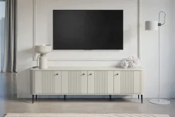 VESPER RTV 187 4D - cashmere mdf / cashmere / czarne nogi