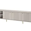 VESPER RTV 187 3D - cashmere mdf / cashmere / złote nogi