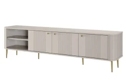 VESPER RTV 187 3D - cashmere mdf / cashmere / złote nogi