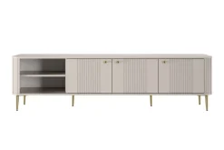 VESPER RTV 187 3D - cashmere mdf / cashmere / złote nogi
